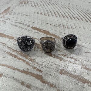 Sterling Silver Ring Set Size 6